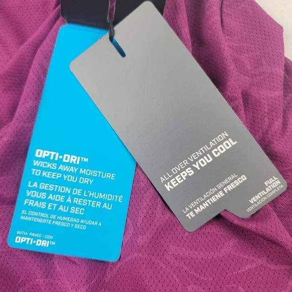 NWT Callaway Magenta purple floral embossed vneck Opti-dry polo XS - Picture 7 of 10